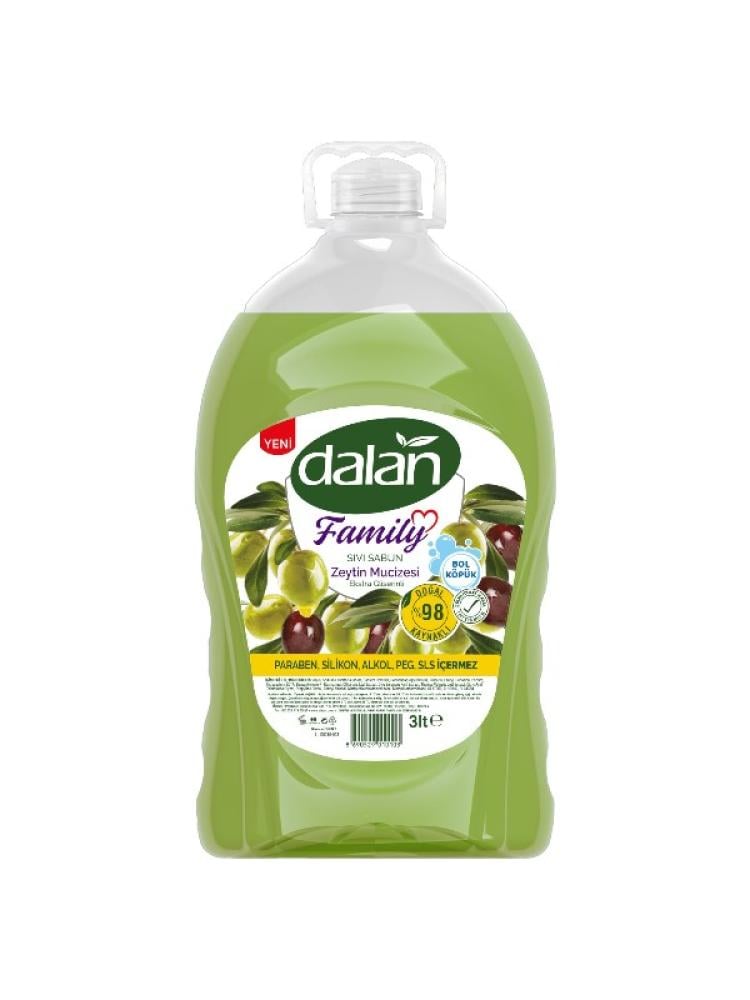 Dalan Family Pack Liquid Soap - Olive Oil - 3 Liters