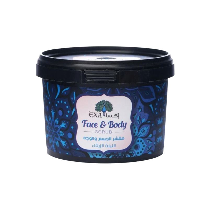 Exa Indigo Blue Face and Body Scrub 400g