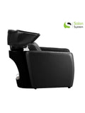 Salon System Hair Wash Chair Black Synthetic Leather