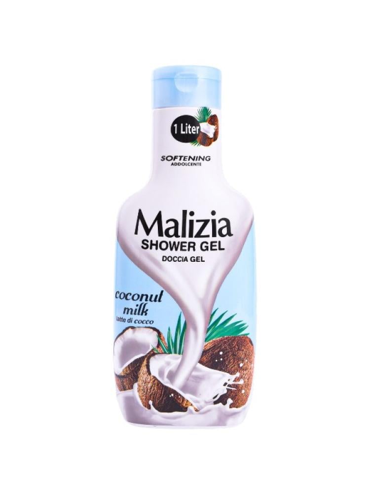 Coconut Milk Shower Gel Hydrating Nourishing Malizia 1000ml