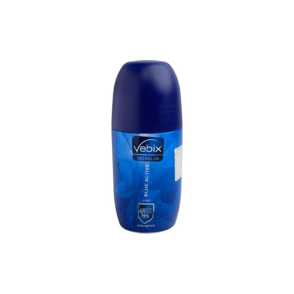 Roll-On Antiperspirant Deodorant 48h Protection Vebix Blue Active 50ml