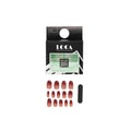 Loca Self-Adhesive Artificial Nails - Glossy Ombre Coffin #18