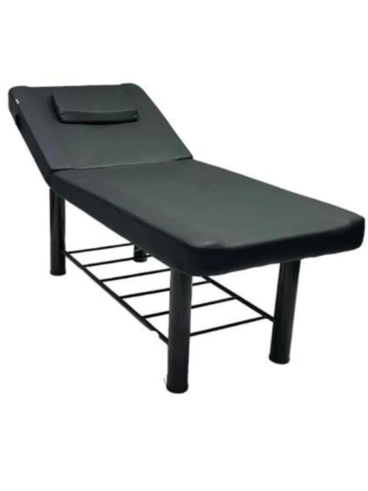 Salon System Massage Bed - Black Iron Base with Headrest