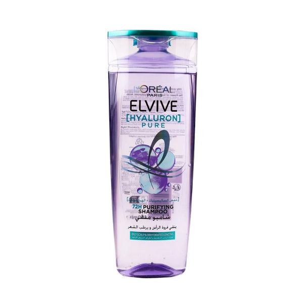 L'Oreal Paris Elvive Pure Hyaluron Shampoo with Hyaluronic Acid, 600ml