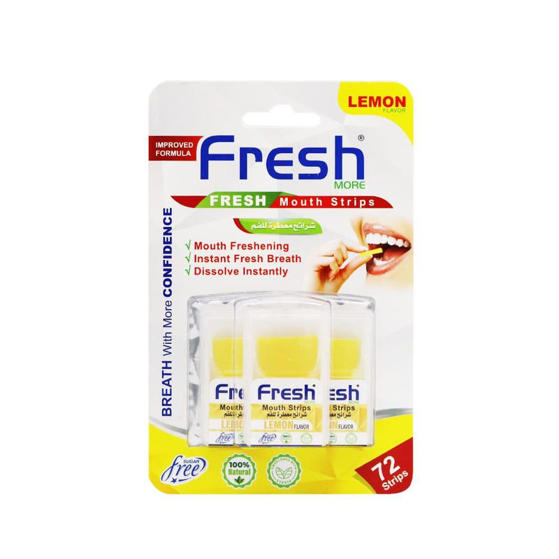 Mouth Freshener Mint Strips Lemon Fresh More 72 Strips