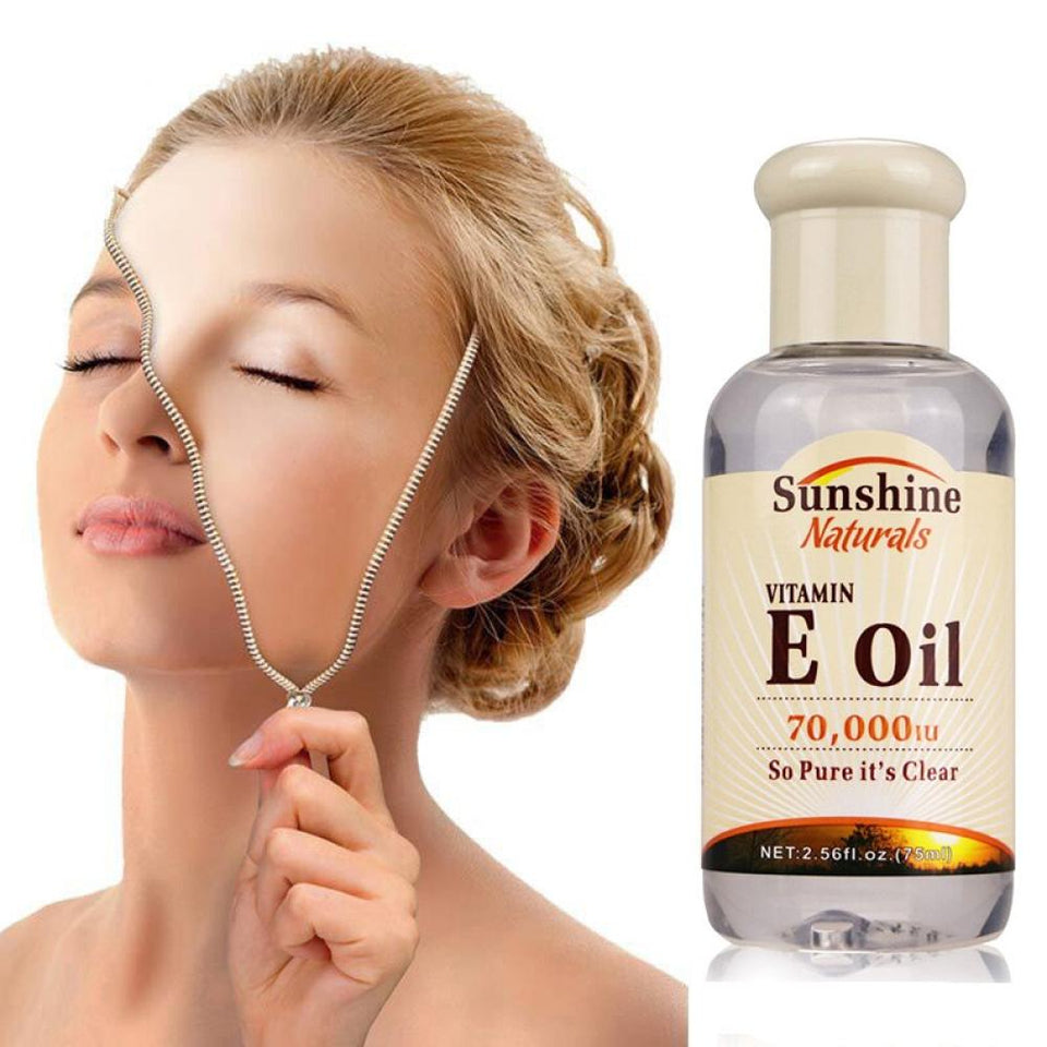 Sunshine Naturals Vitamin E Skin Care Oil for Hydration & Radiance 75ml