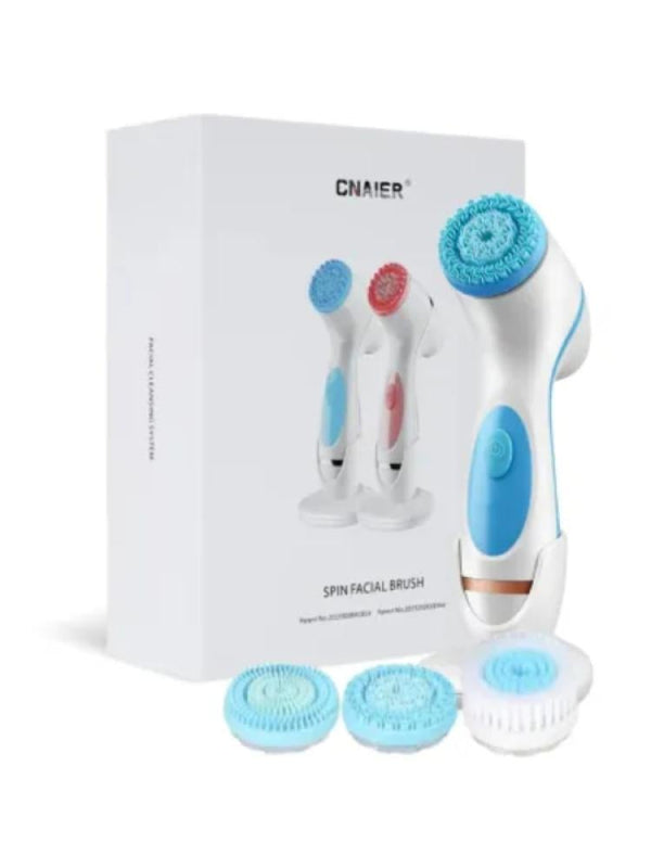 Electric Facial Cleansing Brush - 3-in-1, All Skin Types