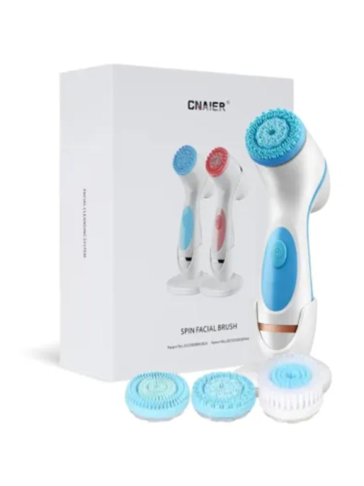Electric Facial Cleansing Brush - 3-in-1, All Skin Types