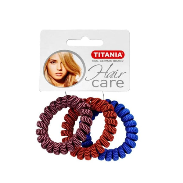 Titania Large Hair Ties, 3 Count, Elastic Updo Styling Accessories