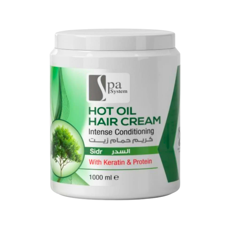 Spa System Sidr Oil Bath Cream Hair Strengthening Treatment 1000ml