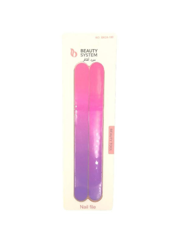Beauty System 2-Piece Nail File for Shaping and Smoothing