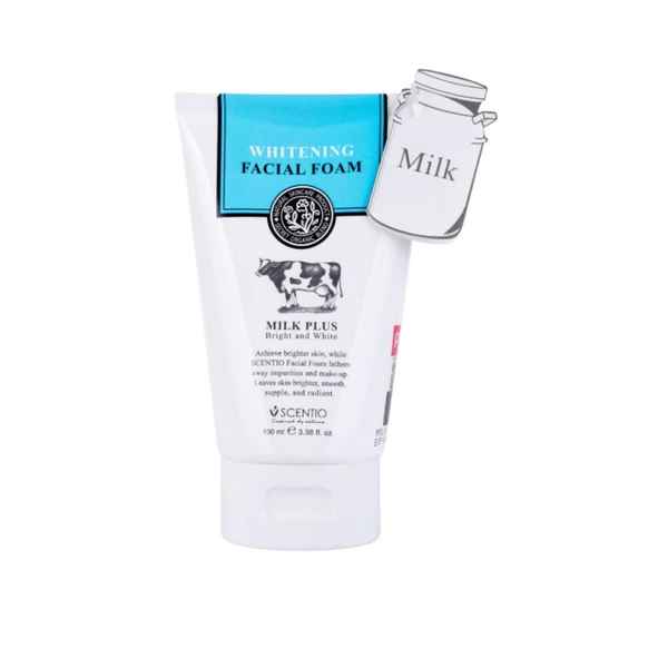 Scentio Milk Plus Q10 Facial Brightening Foam, 100ml