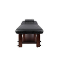Salon System Black Wooden Height Adjustable Massage Bed