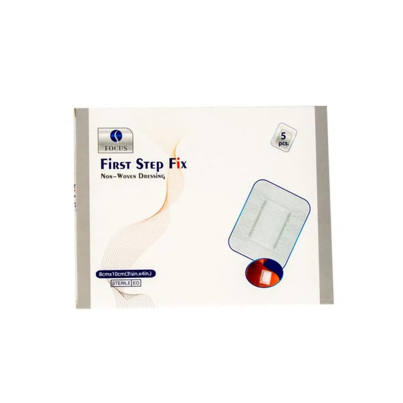 Focus Wound Plaster Adhesive Bandage, 8 x 10 cm, 5 Count