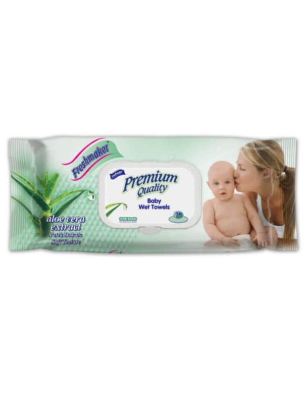 Freshmaker Aloe Vera Baby Wipes - 72 Count