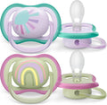 Ultra Air Baby Soother for babies aged 0 to 6 months Skin Ventilation Avent 2 Pc