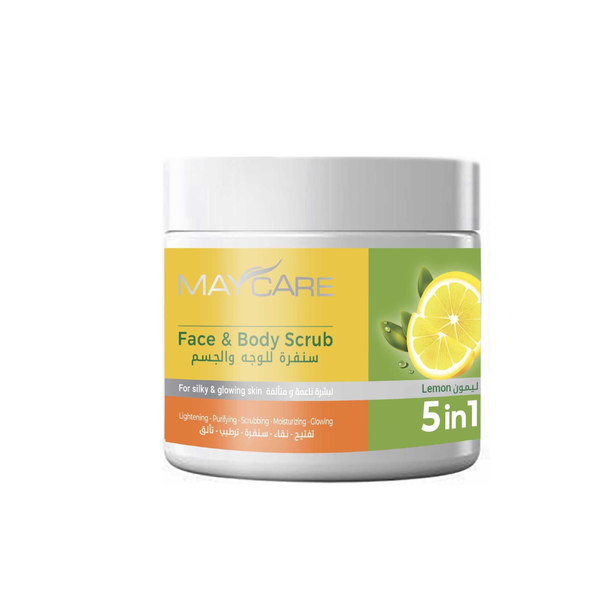 Maycare Lemon Face and Body Scrub Exfoliating 500ml