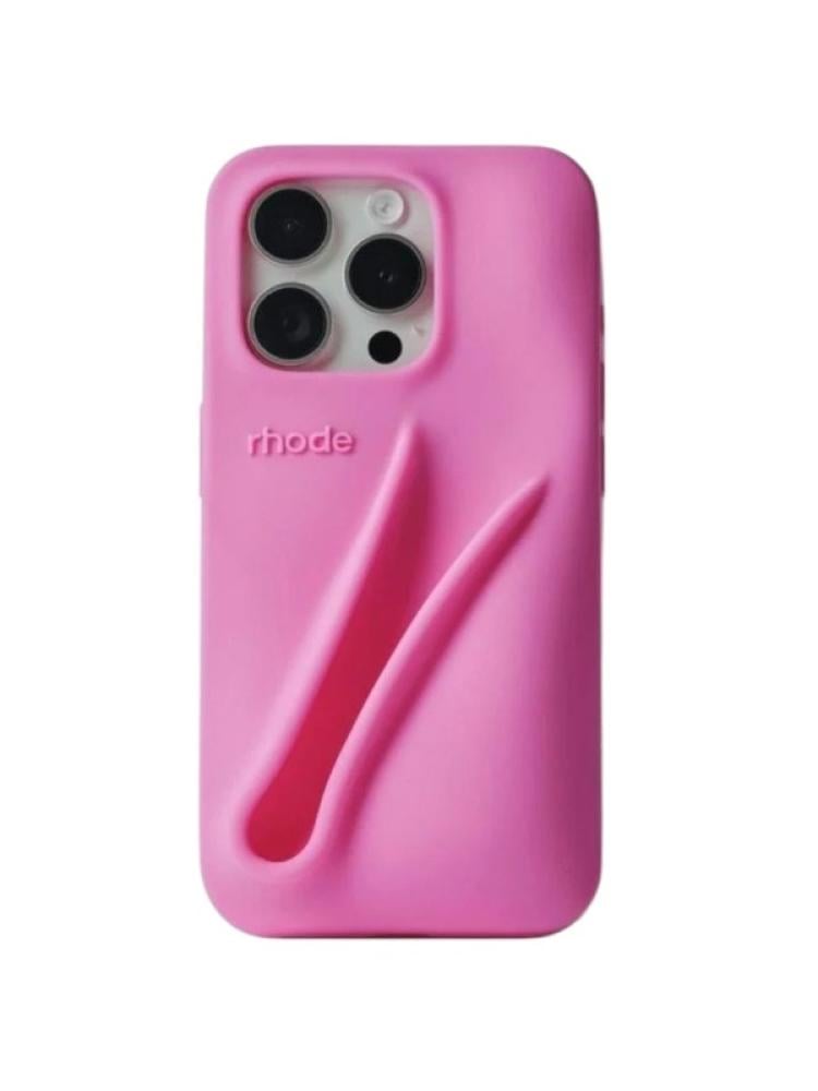 Silicone Phone Case Lip Balm Holder Protective Cover Rhode iPhone 16 Pro Max
