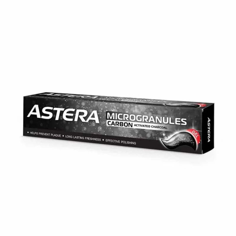 Charcoal Toothpaste Gel Activated Charcoal Stain Removal ASTERA 75ml
