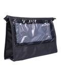 Salon System Black Transparent Zippered Makeup Bag