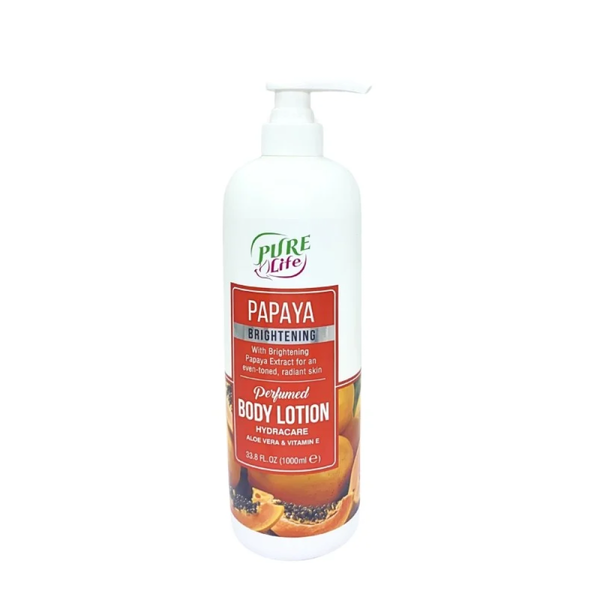 Pure Life Papaya Moisturizing Body Lotion Daily Hydration 1000ml