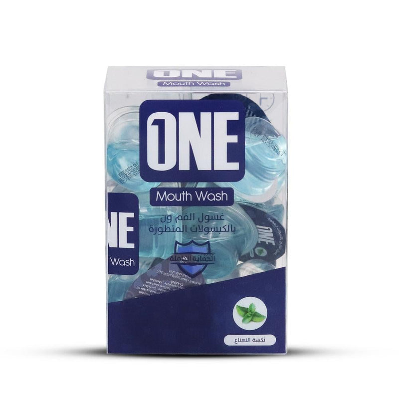 Mouthwash Capsules Advanced Mint Flavor Alcohol-Free One 20 x 15ml