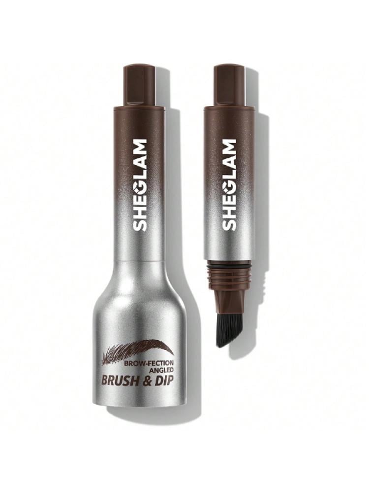 Sheglam Angled Eyebrow Brush - Chocolate