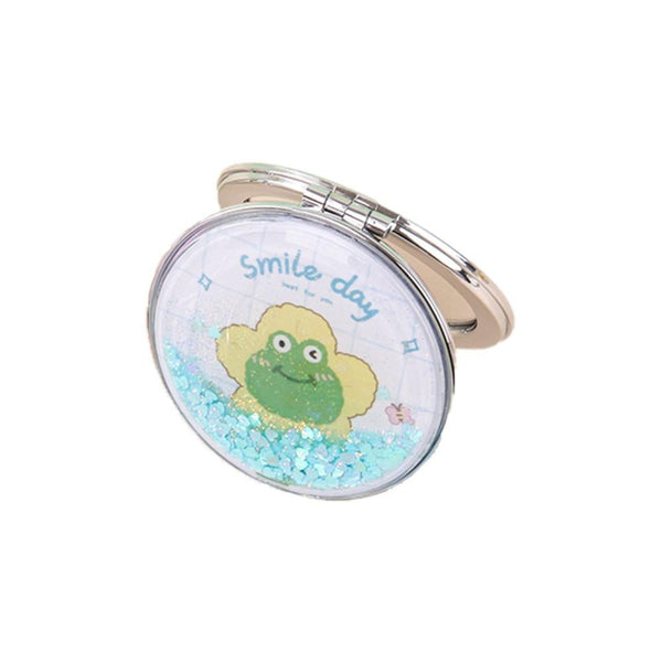 Top Rated Makeup Mirror Round with Liquid Sand Minigood Multiple Colors