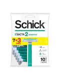 Exact2 Razor for Sensitive Skin Aloe Vera Schick 7+3