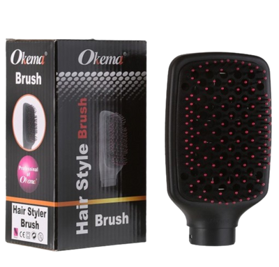 Okema Hair Dryer Brush: Fast Heating, Temperature Control, Sleek Design