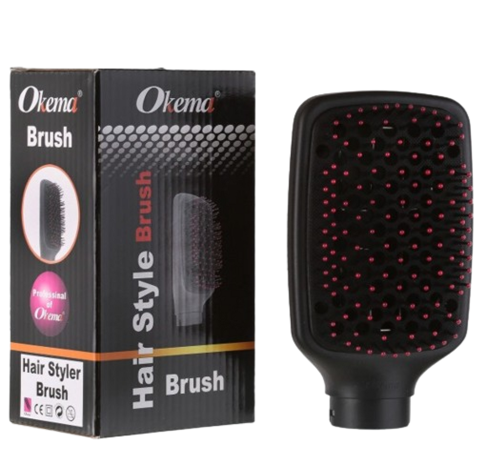 Okema Hair Dryer Brush: Fast Heating, Temperature Control, Sleek Design