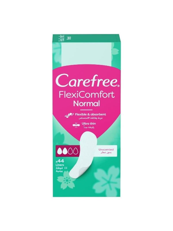 Unscented Panty Liners Daily Protection Ultra-Thin Carefree 44 Pads