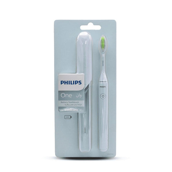Philips One Battery Toothbrush Mintblue Sonicare Electric 1 Handle + 1 Head