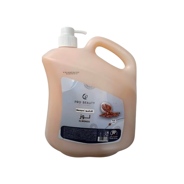 Pro Beauty Almond Hair Shampoo, Strengthening and Moisturizing, 4.2 Liters