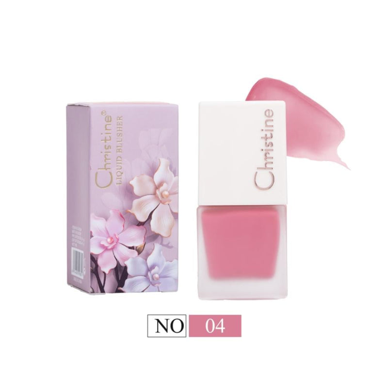 Christine Princess Liquid Blush 04 Radiant Finish Face Makeup