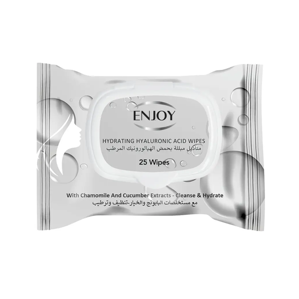Enjoy Hyaluronic Acid Cleansing Wipes, Moisturizing, 1 Pack