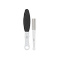 Titania Foot File Set, 2-Piece Exfoliating and Callus Removal Tool