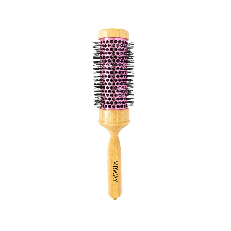 Mrway Wooden Heat Resistant Thermal Hair Dryer Brush for Short Hair 19g