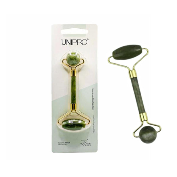 Unipro Facial Massage Roller Natural Jade Stone Double-Sided
