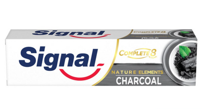 Signal Toothpaste Complete 8 Charcoal - Whitening, Cavity Protection 75ml