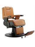Salon System Men's Barber Chair - Camel Synthetic Leather