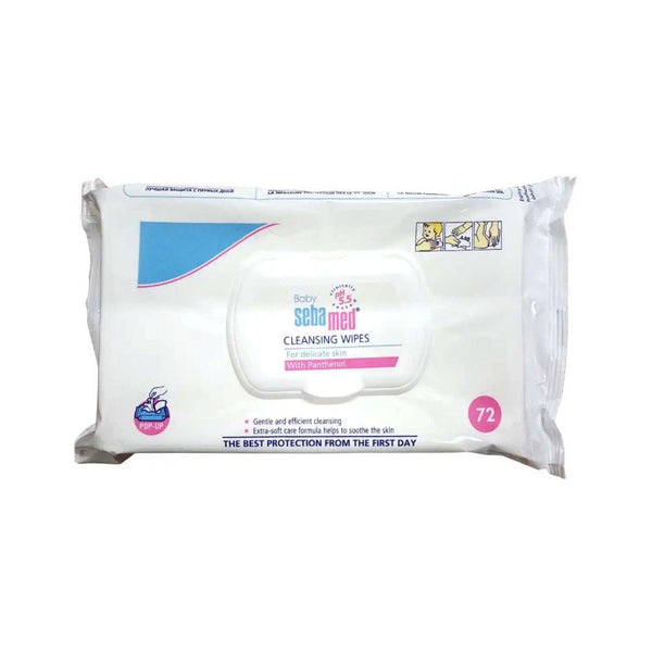 Baby Wipes Extra Soft Chamomile Panthenol Sebamed 72 Count