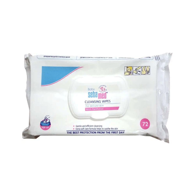 Baby Wipes Extra Soft Chamomile Panthenol Sebamed 72 Count