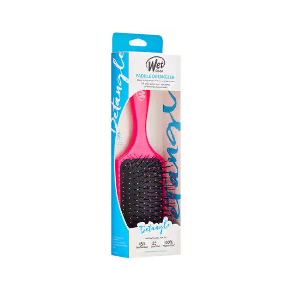 Wet Brush Detangling Rectangular Hair Brush, Pink