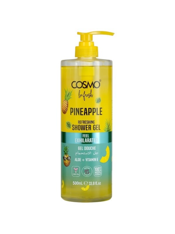 Cosmo Pineapple Shower Gel with Aloe Vera & Vitamin E - 500ml