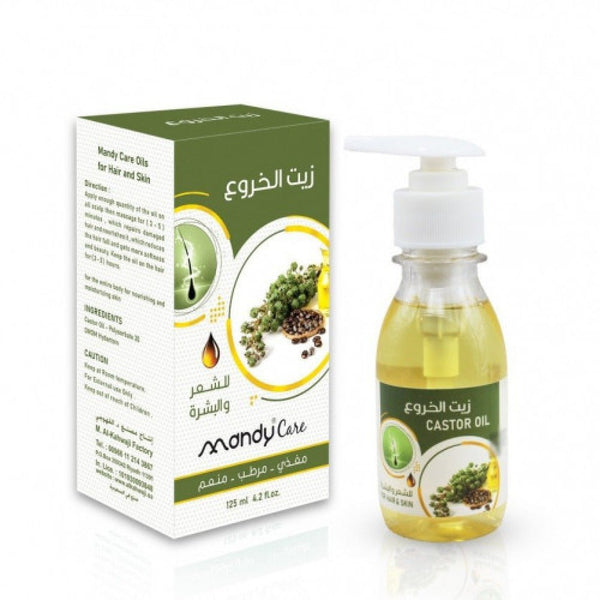Mandy Care 100% Natural Castor Oil for Hair and Skin Treatment, 125ml