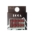 Loca Self-Adhesive Artificial Nails in Matte Burgundy, 24 Count