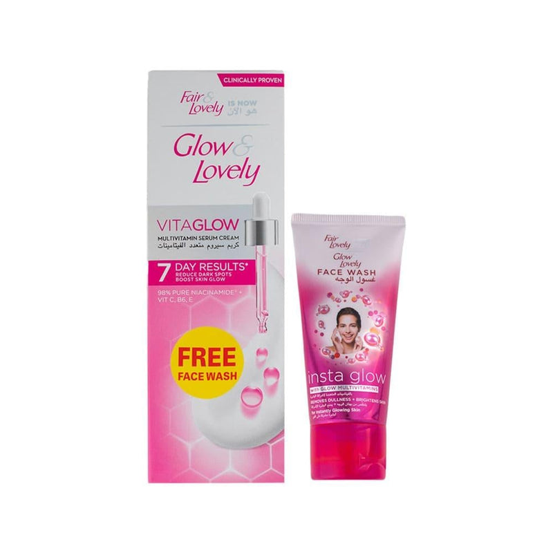 Mens Face Wash Kit Multivitamin Brightening Glow & Lovely 100g+40g