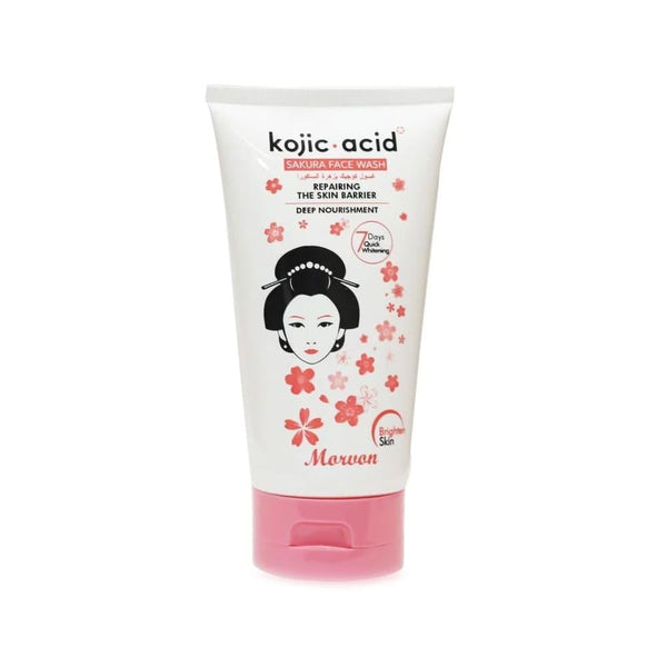 Best Facial Wash Kojic Acid Sakura Flower Brightening MORVON 150ml