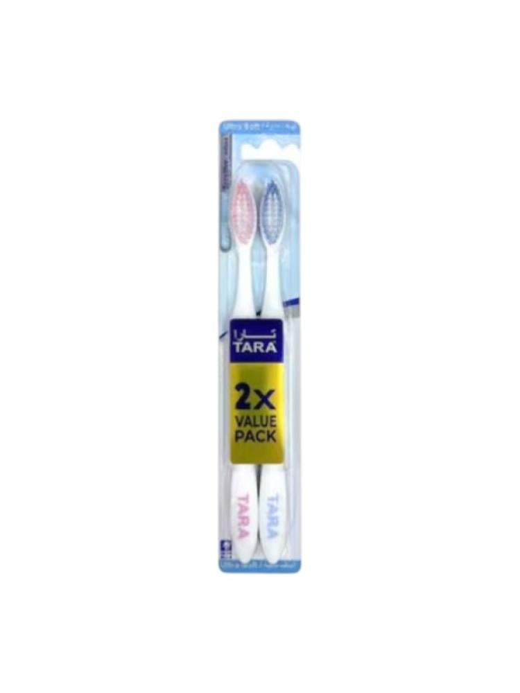 Toothbrush for Sensitive Teeth and Gums Extra Soft Avante Tara 2 Pack